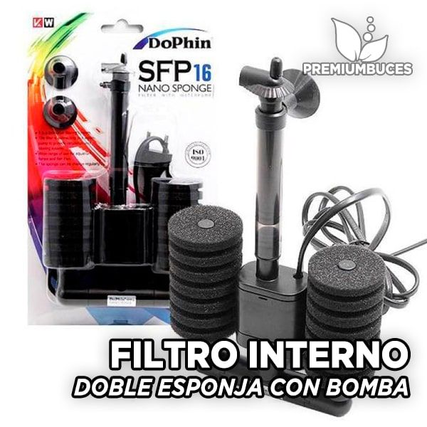 Filtre éponge double avec pompe 🛒 - PremiumBuces