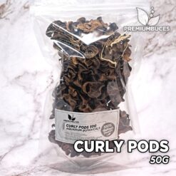 Curly Pods 50g Hojas y botánicos para acuario