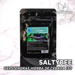 SALTYBEE DS Pure Gerstengras Hierba de cebada 15g Comida para Gambas