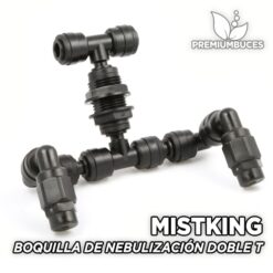 MISTKING - Boquilla de Nebulización Doble Value T Sistemas de Lluvia para Terrario