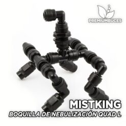 MISTKING - Boquilla de Nebulización Quad Value L Sistemas de Lluvia para Terrario