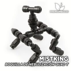 MISTKING - Boquilla de Nebulización Quad Value T Sistemas de Lluvia para Terrario